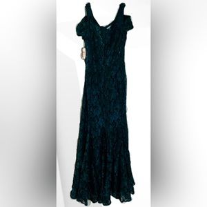 Turquoise lace dress
